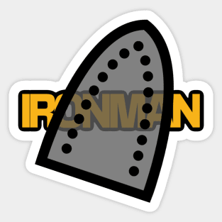 Ironing man Sticker